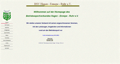 Desktop Screenshot of betriebssportverband-haenru.de